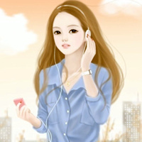 手繪可愛(ài)QQ女頭像_恨是盲目的，愛(ài)亦然。