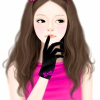手繪可愛(ài)QQ女頭像_恨是盲目的，愛(ài)亦然。